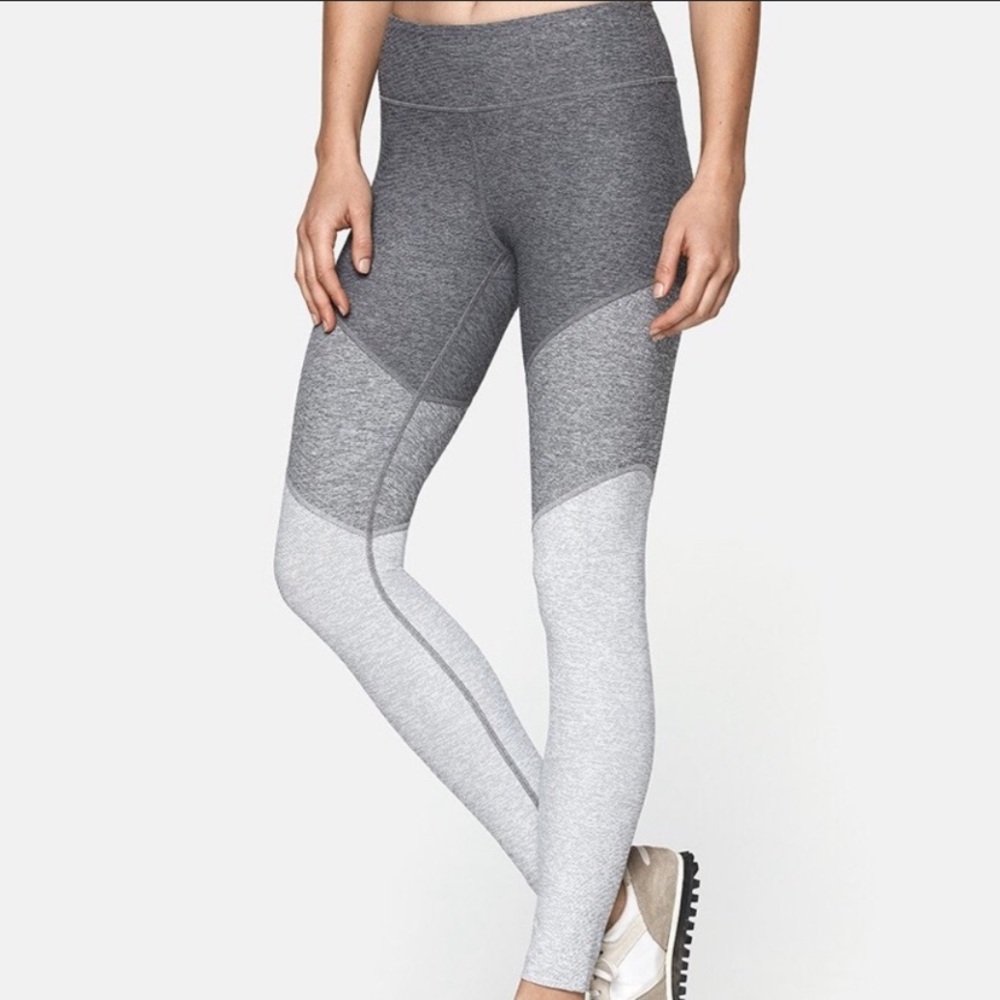Outdoor Voices OV Tricolor 7/8 Springs Leggings Colorblock Grey Small
